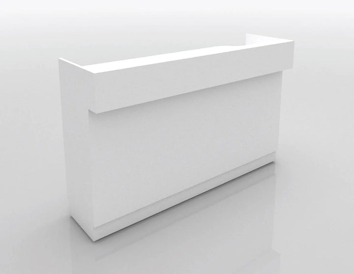 6 FT White LEDGETOP Counter – Retail Display Counter – New Tech Display