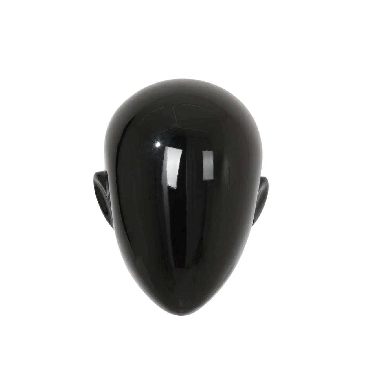 Female Egg Face Heads – Shiny Jet Black Display Heads – New Tech Display