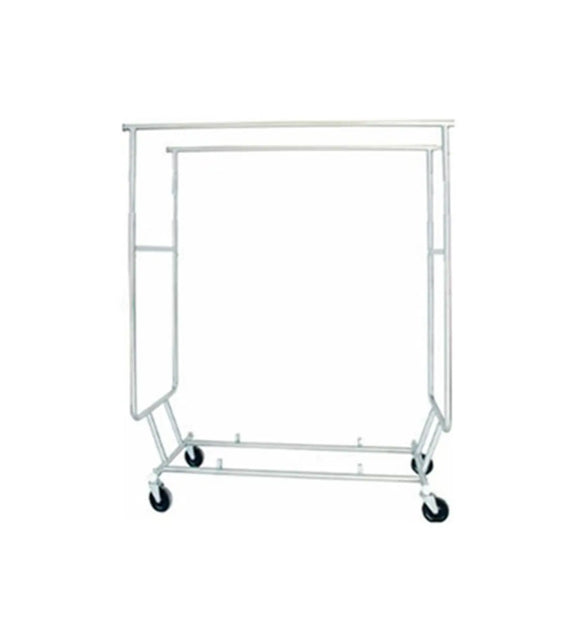 Folding Rolling Clothing Rack for Boutique & Mannequin Display – RS‑3 ...