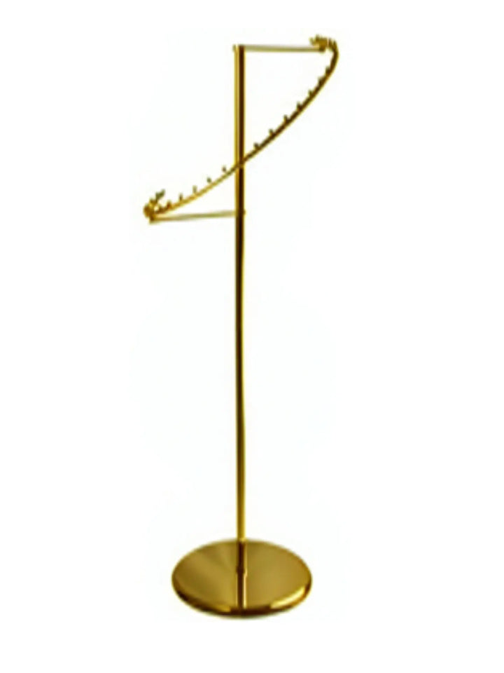 (R-29/GOC) SPIRAL RACK - GOLD CHROME - New Tech Display